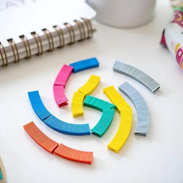 Alt view image 3 of 7 - 2 Box Mini Color Staples DIY Shop Stapler Refills Standard Book Mini Color Staples Office Office and School Supplies (24/6mm)