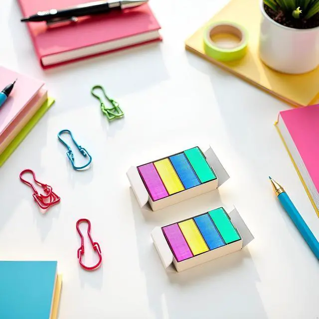 Alt view image 5 of 7 - 2 Box Mini Color Staples DIY Shop Stapler Refills Standard Book Mini Color Staples Office Office and School Supplies (24/6mm)