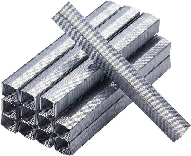Alt view image 4 of 5 - Bostitch Office B8 PowerCrown Staples, 0.375 Inch Leg, 45 Sheet Capacity, 5,000 Per Box (STCR21153/8), Silver