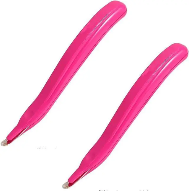 Main image of 2 Pcs Pink Portable Staple Remover, Staple Puller Tool Magnetic Head Staple Removal Tool Handheld Puller, Pen Type Remover Binding Supplies School Office Home,and Punches