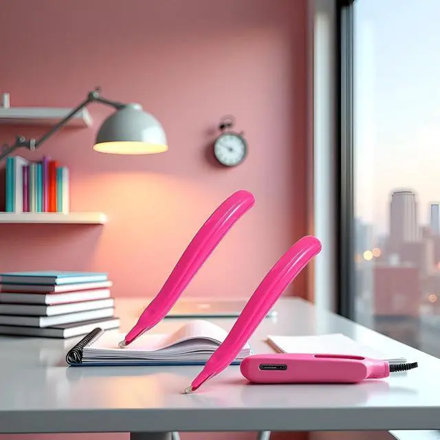 Alt view image 3 of 6 - 2 Pcs Pink Portable Staple Remover, Staple Puller Tool Magnetic Head Staple Removal Tool Handheld Puller, Pen Type Remover Binding Supplies School Office Home,and Punches