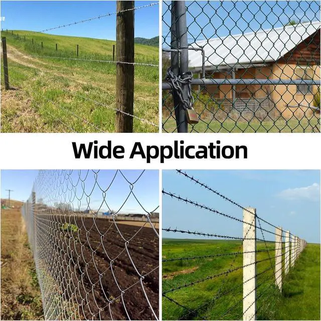 Alt view image 3 of 3 - Mellewell 2 Inch Steel Wire Fencing Staples, Galvanized U Shaped Fasteners Nails for Fixing Wire Woven and Mesh Fencing, 30 PCS