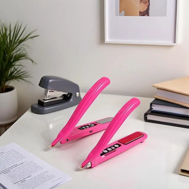 Alt view image 6 of 6 - 2 Pcs Pink Portable Staple Remover, Staple Puller Tool Magnetic Head Staple Removal Tool Handheld Puller, Pen Type Remover Binding Supplies School Office Home,and Punches