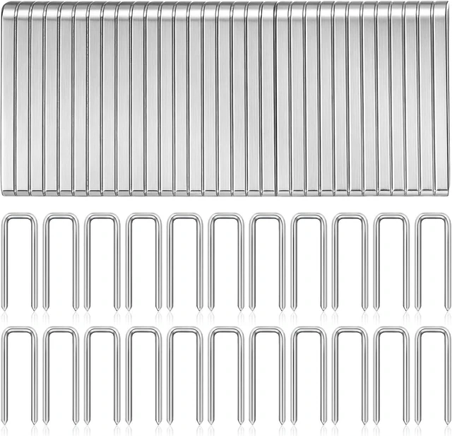 Main image of 80 PCS Plantation Shutter Repair Kit Plantation Shutter Pins Parts Silver Missing Metal Indoor Louver Staples Tools Repair