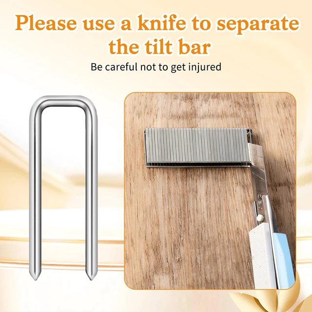 Alt view image 3 of 7 - 80 PCS Plantation Shutter Repair Kit Plantation Shutter Pins Parts Silver Missing Metal Indoor Louver Staples Tools Repair