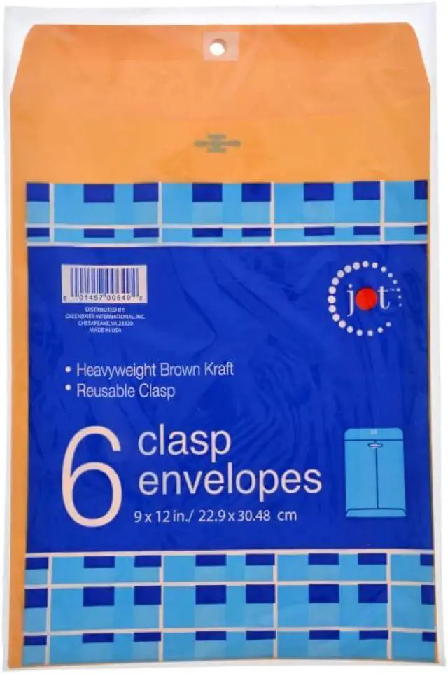 Main image of Clasp Envelopes 9 x 12 / 22.9 x 30.48 cm