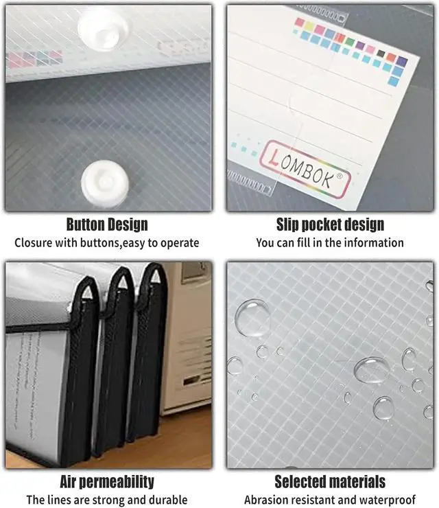 Alt view image 3 of 7 - Plastic Folders with Pockets,Document Expandable Folder,Receipt Organizer