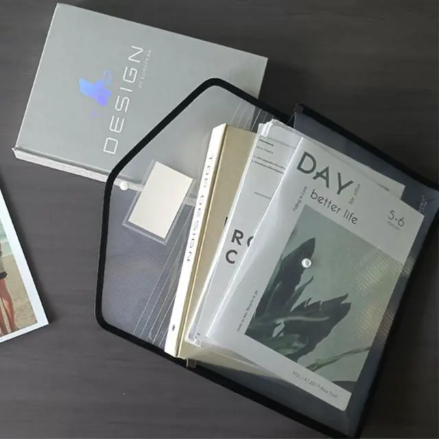 Alt view image 4 of 7 - Plastic Folders with Pockets,Document Expandable Folder,Receipt Organizer