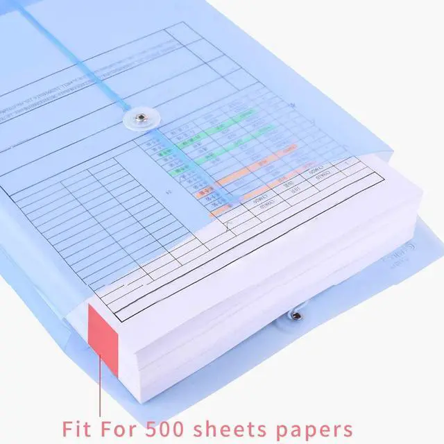Alt view image 4 of 7 - LaOficina 5 Pack Poly Envelopes with String Button Closure, Letter Size