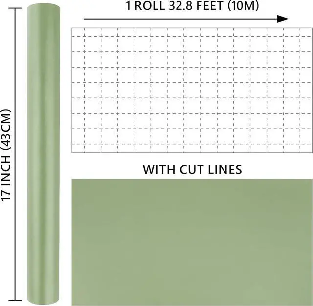 Alt view image 2 of 7 - Sage Green Matte Wrapping Paper,Pearly-Lustre Paper,Gift Wrapping Paper
