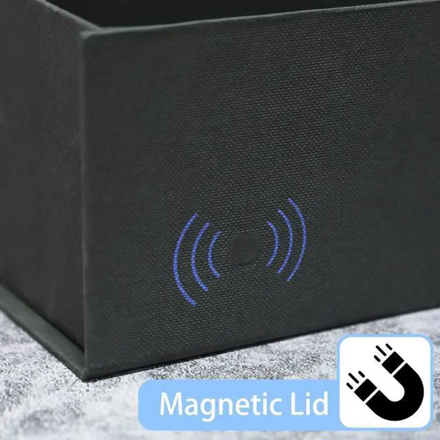Alt view image 4 of 7 - LIFELUM Black Gift Box for Birthday with Magnetic Lid, 13.5"x10"x4"