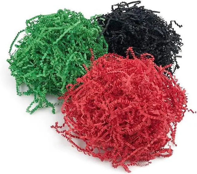 Alt view image 3 of 5 - Ankelesz Easter Shred Paper Filler 50g Crinkle Cut Paper for Wrapping & Filling Gift Basket Gift Boxes (Green)