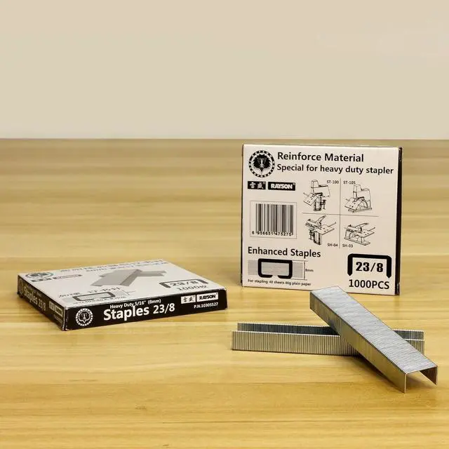 Alt view image 6 of 6 - Rayson Heavy Duty Staples, 5/16" Leg Length, 1/2" Width, 2000 Staples (40 Sheets)