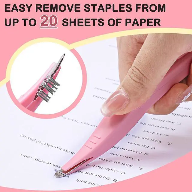 Alt view image 4 of 7 - ThinkLearn 2-in-1 Magnetic Staple Remover with Retractable Blade, 5 Pack