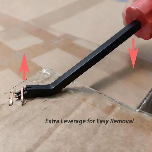 Alt view image 3 of 6 - Staple Remover Tool, Easy Pull Staple Puller for DIY, Carpet, Wood & Furniture, Hand Tool for Clean Removal