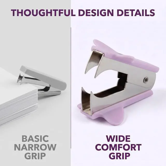 Alt view image 6 of 7 - 1pc Purple Stapler Puller,Stapler Removals Remover -School,Teachers,Students,and Home Desk Staplers,Staple Puller Tool with Grip Supplies,Manual Staplers