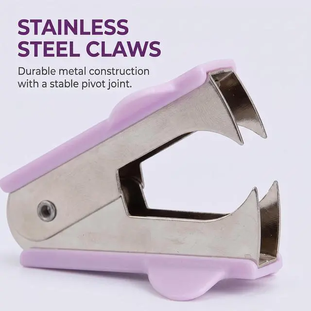 Alt view image 5 of 7 - 1pc Purple Stapler Puller,Stapler Removals Remover -School,Teachers,Students,and Home Desk Staplers,Staple Puller Tool with Grip Supplies,Manual Staplers