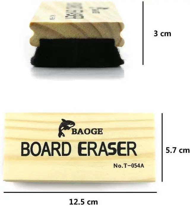 Alt view image 4 of 7 - TKOnline 3 Pack Premium Wool Felt Chalkboard Eraser Dustless, Kid-Friendly, for Whiteboard & Blackboard
