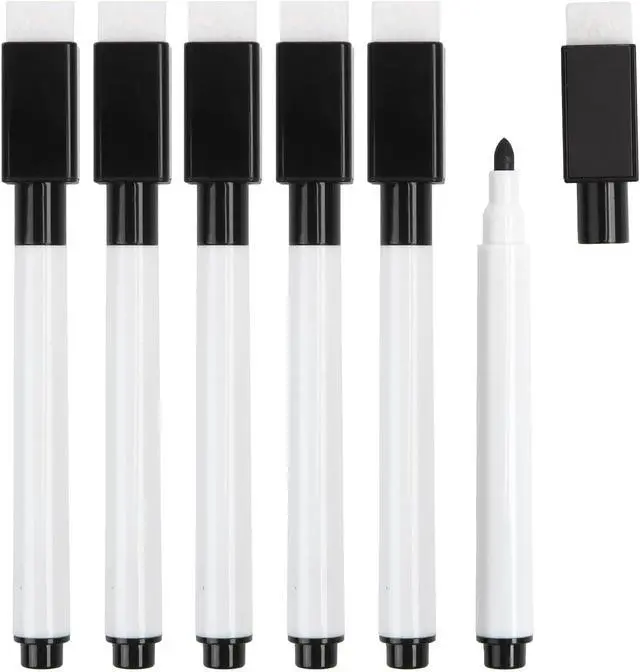 Alt view image 2 of 7 - SULOLI 20Pcs Black Magnetic Dry Erase Markers, Small Dry erase Markers Fine Point Tip WhiteBoard Markers for Kids Teachers Office School Supplies