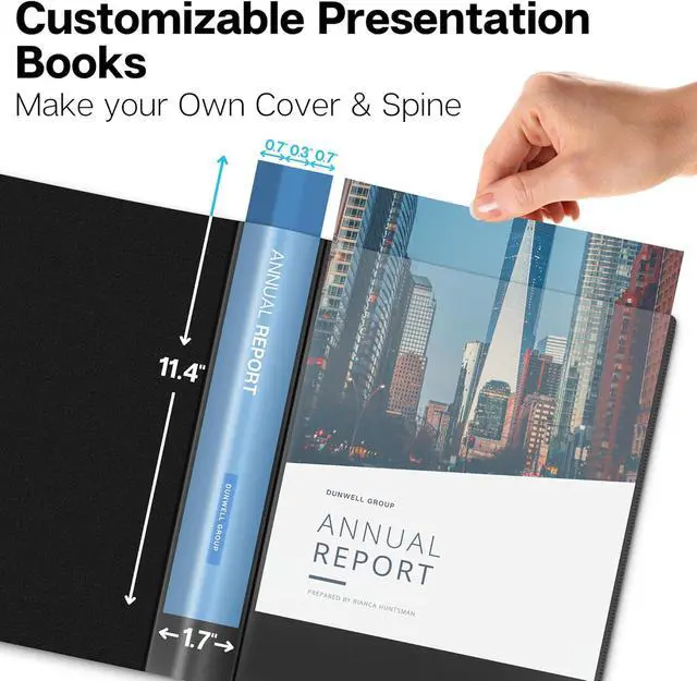 Alt view image 2 of 7 - Dunwell 12-Pocket Presentation Binder 8.5x11, 24-Page Portfolio Folder