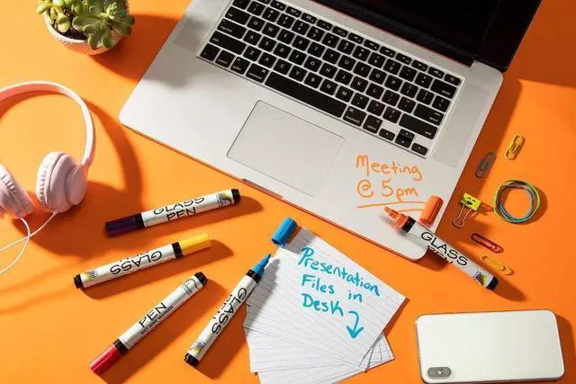 Alt view image 5 of 7 - Glass Pen Window Marker: Liquid Chalk Pens for Glass (White, Fine Tip)