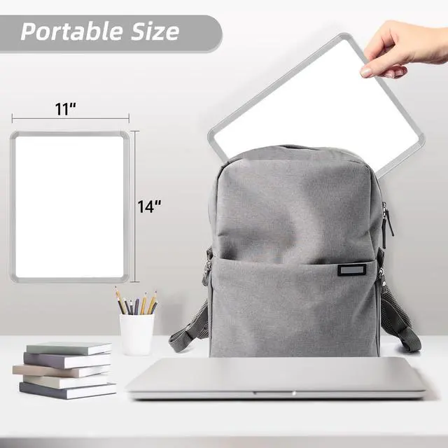 Alt view image 5 of 6 - VUSIGN Magnetic Dry Erase Board, 14 x 11 Inches White Board, Gray