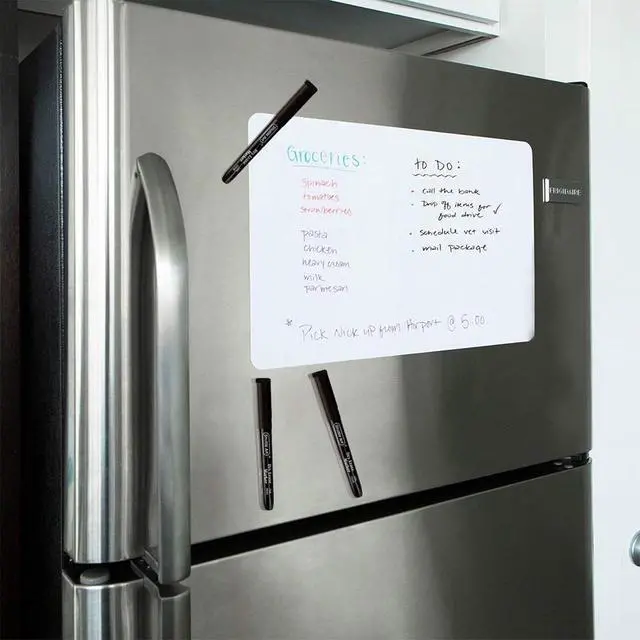 Alt view image 5 of 7 - Shuttle Art Dry Erase Markers, 15 Pack Black Magnetic Whiteboard Markers with Erase,Fine Point Dry Erase Markers Perfect For Writing on Whiteboards, Dry-Erase Boards,Mirrors for School Office