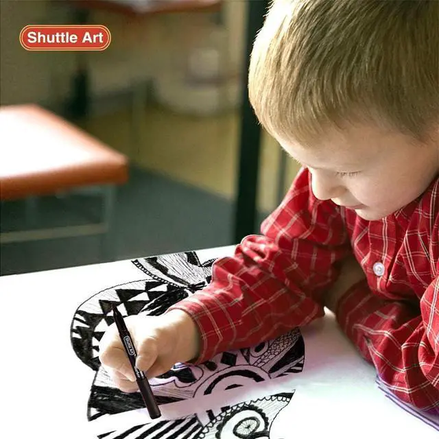 Alt view image 7 of 7 - Shuttle Art Dry Erase Markers, 15 Pack Black Magnetic Whiteboard Markers with Erase,Fine Point Dry Erase Markers Perfect For Writing on Whiteboards, Dry-Erase Boards,Mirrors for School Office