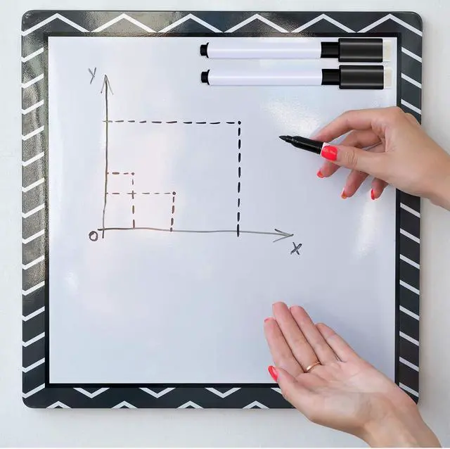 Alt view image 4 of 6 - Boao 24 Pack Black Magnetic Dry Erase Markers Bulk with Eraser Cap