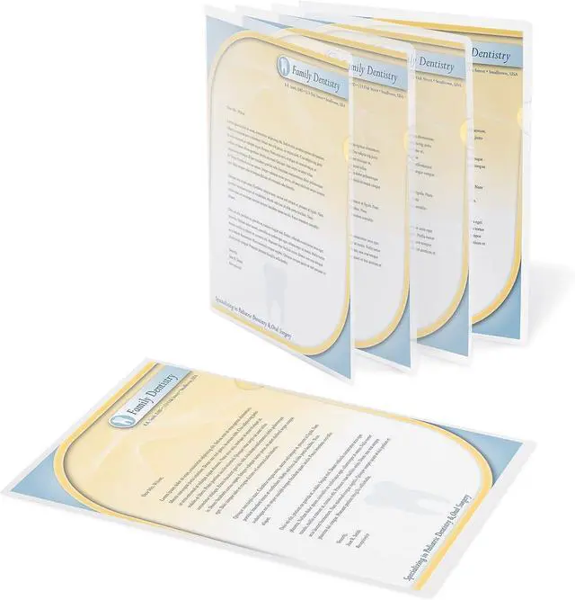 Main image of Office Depot Poly Project View Folders, Letter Size, Clear, Pack of 10, 741341