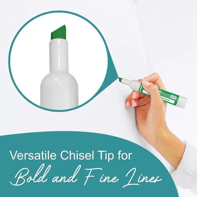 Alt view image 5 of 7 - EXTRIC Dry Erase Markers Chisel Tip 8 PK Whiteboard Markers Non-Toxic