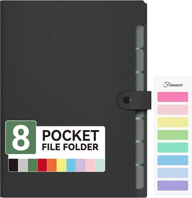 Main image of Forvencer Expanding File Folder 8 Pocket, Accordion File Organizer, Letter