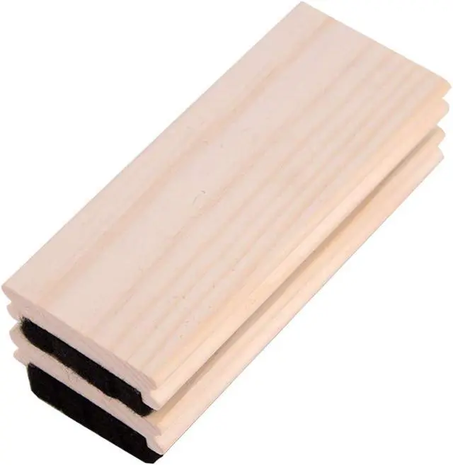 Alt view image 2 of 6 - 2 PCS Chalkboard Eraser Premium Wool Felt 5.3" X 2.2" X 0.9"