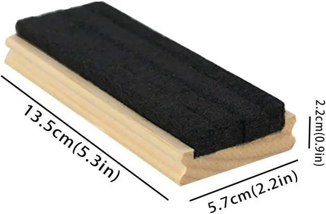 Alt view image 3 of 6 - 2 PCS Chalkboard Eraser Premium Wool Felt 5.3" X 2.2" X 0.9"