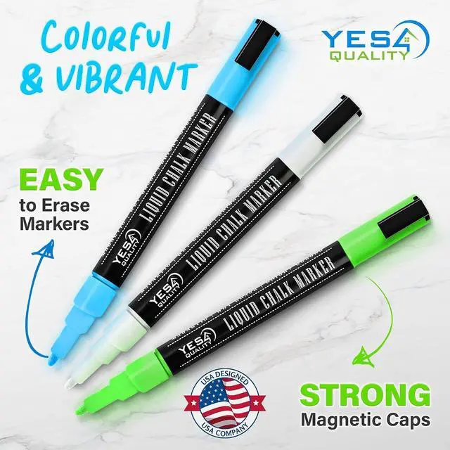 Alt view image 6 of 7 - 12 x 8 Magnetic Black Dry Erase Board for Fridge w/ 3 Markers & Eraser