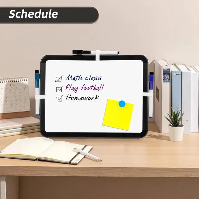 Alt view image 4 of 6 - VUSIGN Magnetic Dry Erase Board, 8.5 x 11 Inches White Board, Black