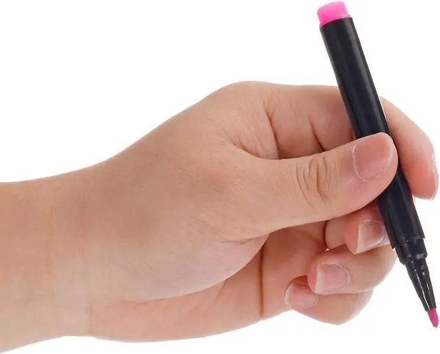 Alt view image 5 of 6 - PATIKIL Dry Erase Marker Pens, 10 Pack Sky Blue+Pink Ink Fine Point Low Odor Whiteboard for Office Home Classroom, Black