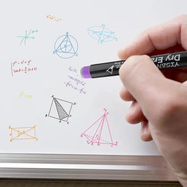 Alt view image 3 of 6 - YISAN Magnetic Dry Erase Markers,10 Colors, Ultra Fine Tip, 0.7mm