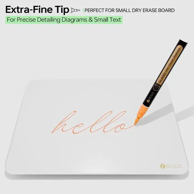 Alt view image 3 of 7 - YEOUX Dry Erase Markers for Glass Board, 4 Pack (Assorted-Neon)