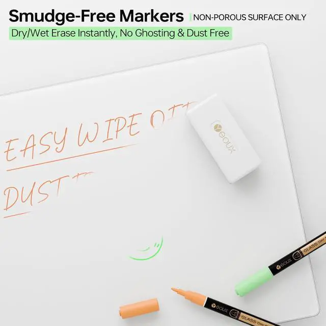 Alt view image 4 of 7 - YEOUX Dry Erase Markers for Glass Board, 4 Pack (Assorted-Neon)