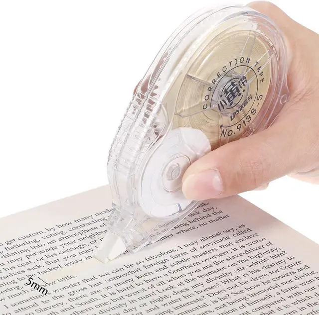 Alt view image 5 of 6 - Zonon 4 Pack Beige Correction Tape 100 Feet Long Cream Corrections Tape
