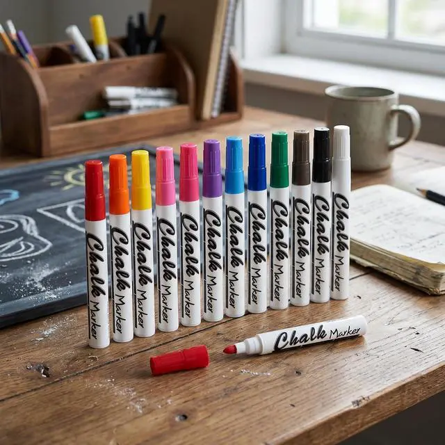 Alt view image 6 of 7 - Volcanics Liquid Chalk Markers, Ready to Use, 12 Colors, 12 Pack