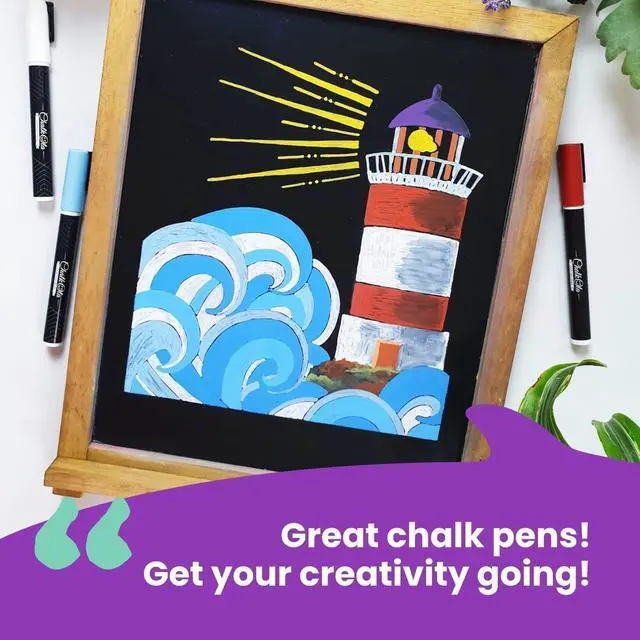 Alt view image 5 of 7 - Chalkola 8 Pastel Chalk Markers for Chalkboard Signs, Blackboard - 6mm Tip
