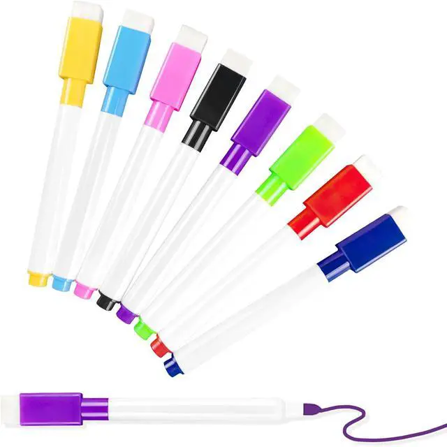 Main image of 25 Pcs Colorful Magnetic Dry Erase Markers, with Eraser Cap