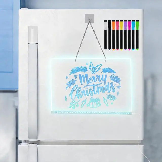 Alt view image 7 of 7 - 9 Color Neon Paint Markers for LED Note Board with Colors, Fluorescent Ink Design, Erasable Markers for LED Writing Boards, Best Gift for Kids