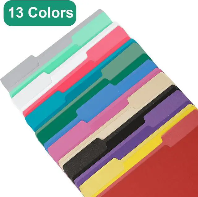 Alt view image 6 of 7 - pmybupo File Folders 18 Pack 8.5x11 Inch,1/3 Cut Tab Colored File Folders Letter Size,Office Purple Folders for Document
