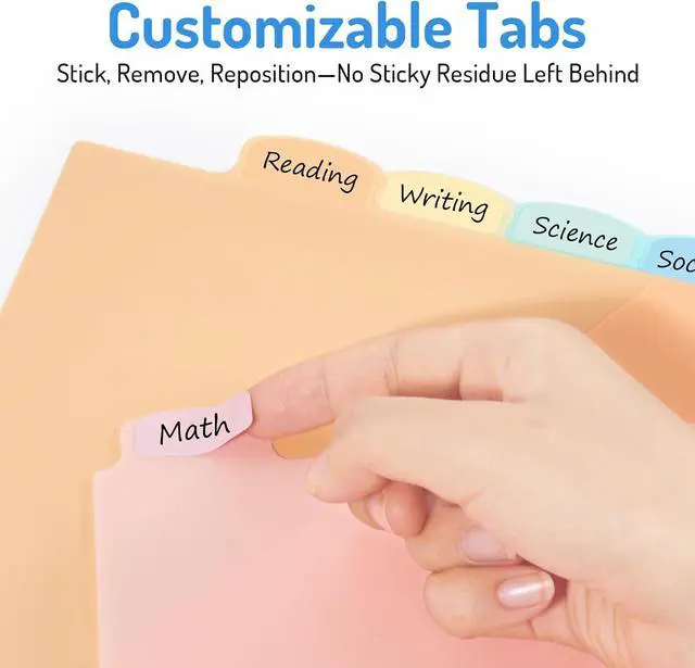 Alt view image 5 of 7 - Forvencer 8 Count Dividers with Two Pockets, 8 tab Binder Dividers