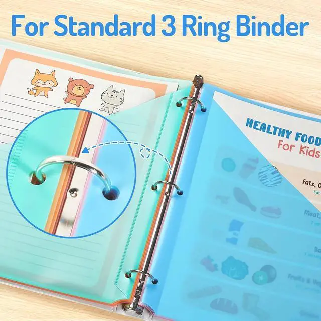 Alt view image 7 of 7 - Forvencer 8 Count Dividers with Two Pockets, 8 tab Binder Dividers