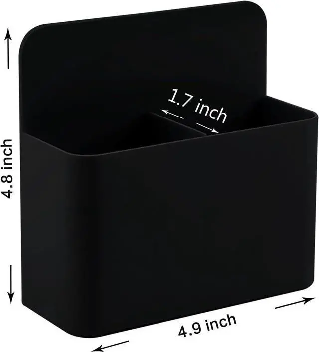 Alt view image 2 of 7 - Magnetic Dry Erase Marker Holder - Multi-Surface Pen & Marker Holder for Fridge, Whiteboard, Locker - School, Office, Home - 1 Pack, Black
