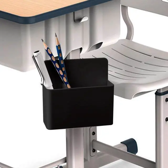 Alt view image 5 of 7 - Magnetic Dry Erase Marker Holder - Multi-Surface Pen & Marker Holder for Fridge, Whiteboard, Locker - School, Office, Home - 1 Pack, Black